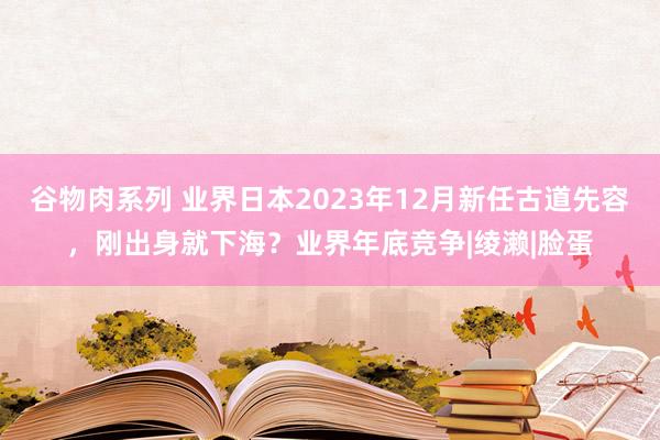 谷物肉系列 业界日本2023年12月新任古道先容，刚出身就下海？业界年底竞争|绫濑|脸蛋