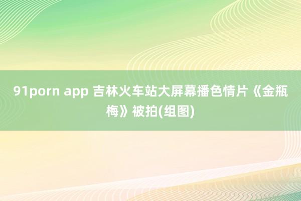 91porn app 吉林火车站大屏幕播色情片《金瓶梅》被拍(组图)