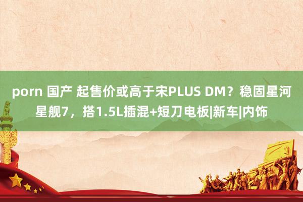 porn 国产 起售价或高于宋PLUS DM？稳固星河星舰7，搭1.5L插混+短刀电板|新车|内饰