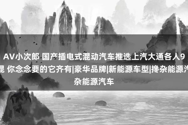 AV小次郎 国产插电式混动汽车推选上汽大通各人9超混 你念念要的它齐有|豪华品牌|新能源车型|搀杂能源汽车